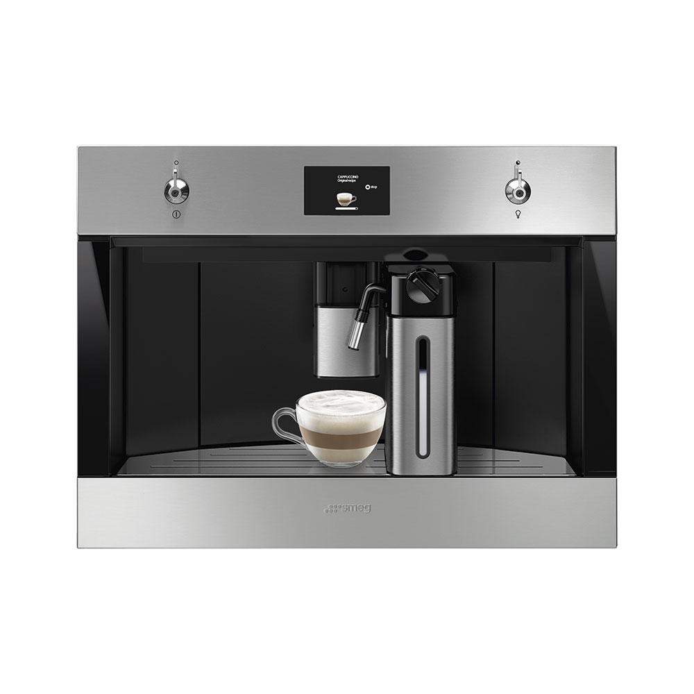 Smeg CMS4303X Classic Automatic 45 cm compact built-in espresso coffee machine Stainless steel - Lux Appliances 
