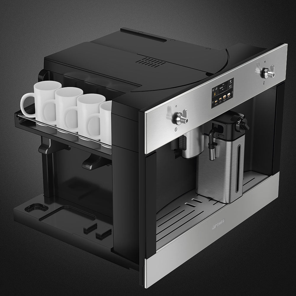 Smeg CMS4303X Classic Automatic 45 cm compact built-in espresso coffee machine Stainless steel - Lux Appliances 