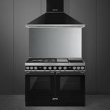CPF120IGMPBL 120x60 cm Portofino Dual fuel Cooker with Mixed Hob