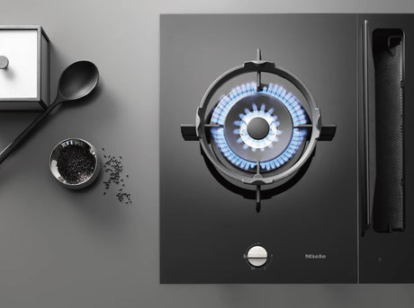 Miele CS7101-1FL 38cm Wide Gas Domino Hob - Black
