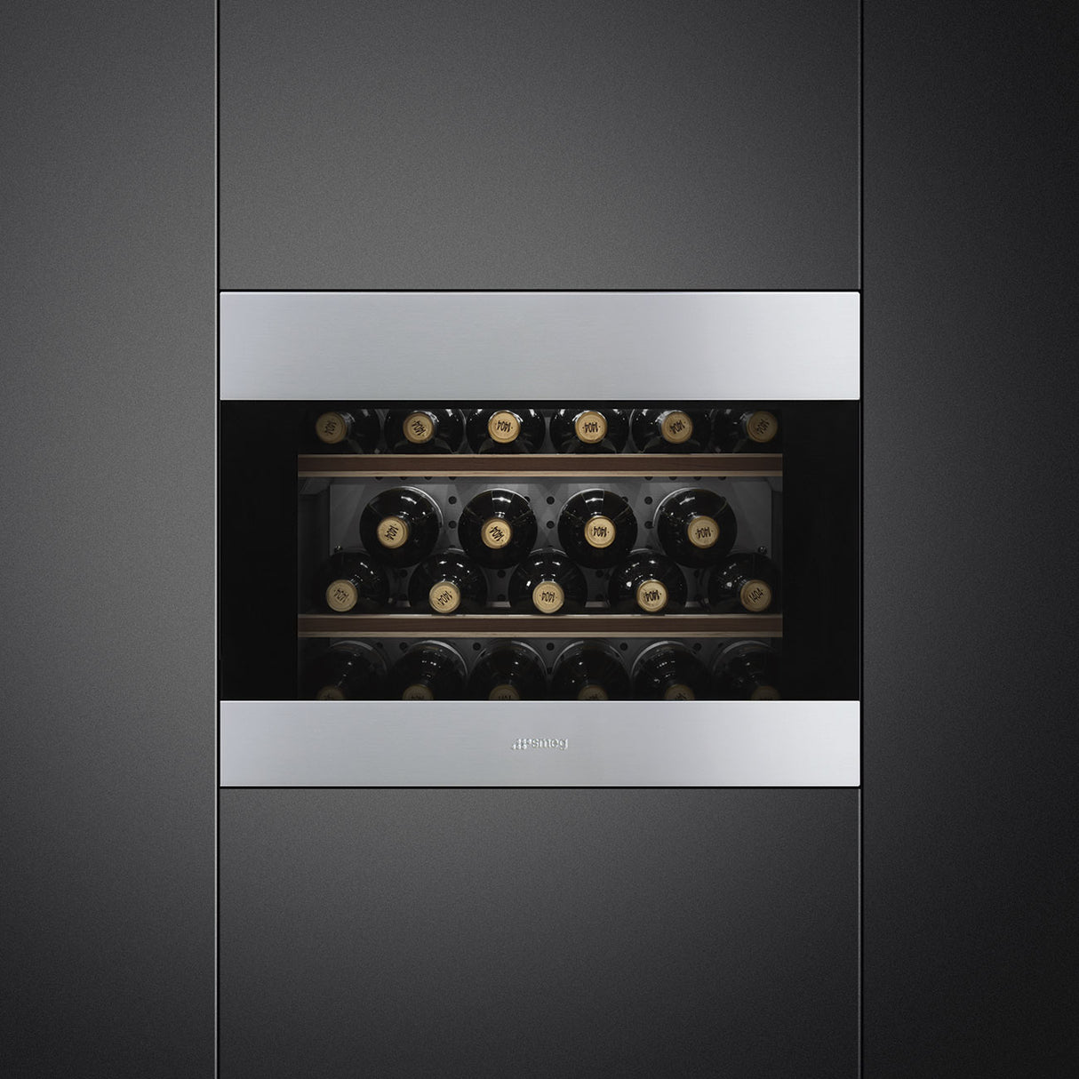 Smeg Classic CVI321X3 Stainless Steel Built-In Single Zone Wine Cooler
