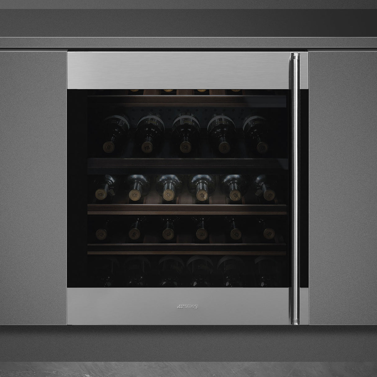 Smeg Classic CVI338LX3 Built-In Wine Cooler - Stainless Steel