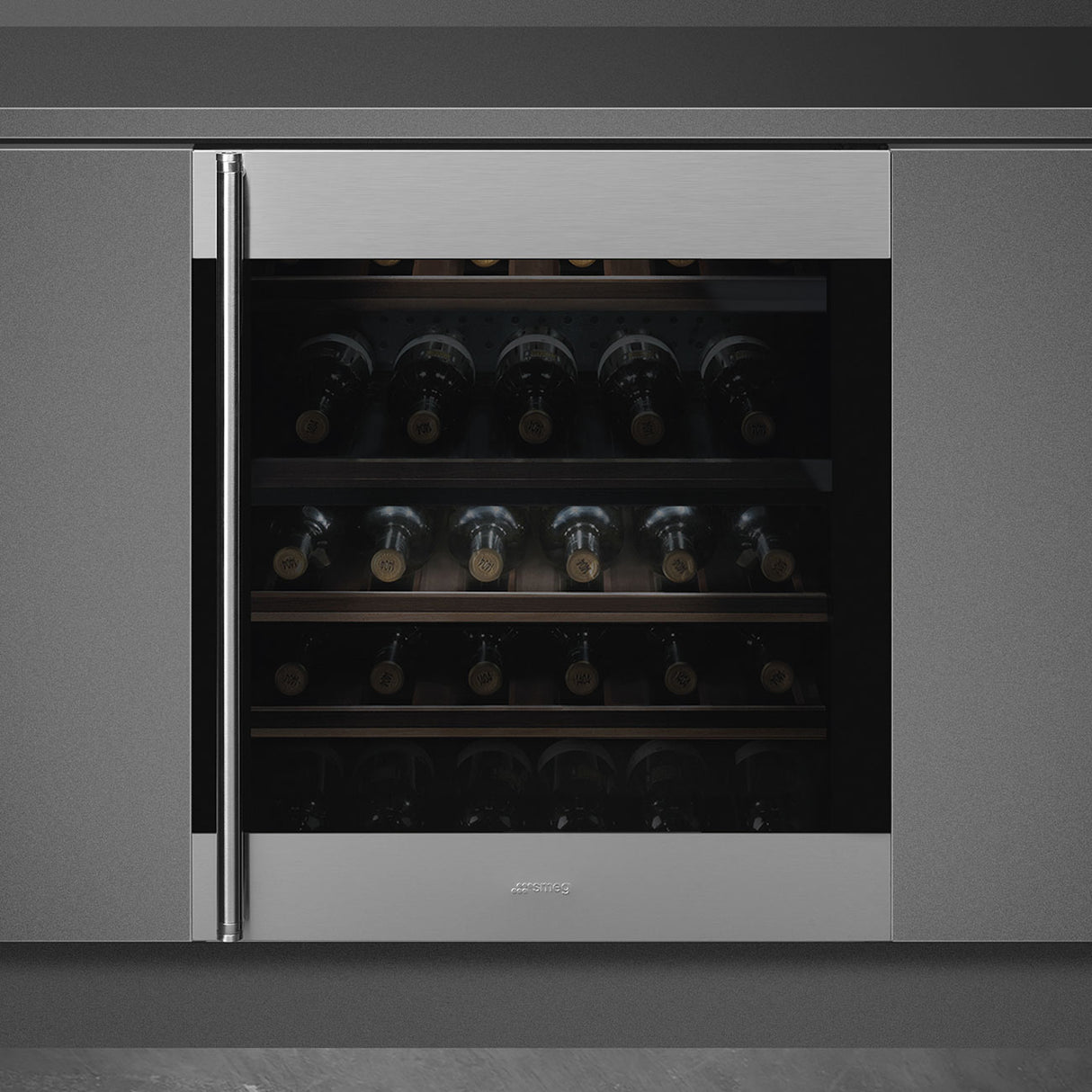 Smeg CVI338RX3 Built-in 82-87 cm Classic Wine Cooler Stainless steel - Lux Appliances 
