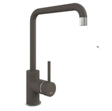 1810 CAS/01/CH/S/GCR - Purquartz Cascata Chrome Square Spout - Dark Grey
