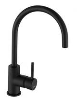 1810 COU/07/MB Courbe Curved Spout Kitchen Tap - Matt Black