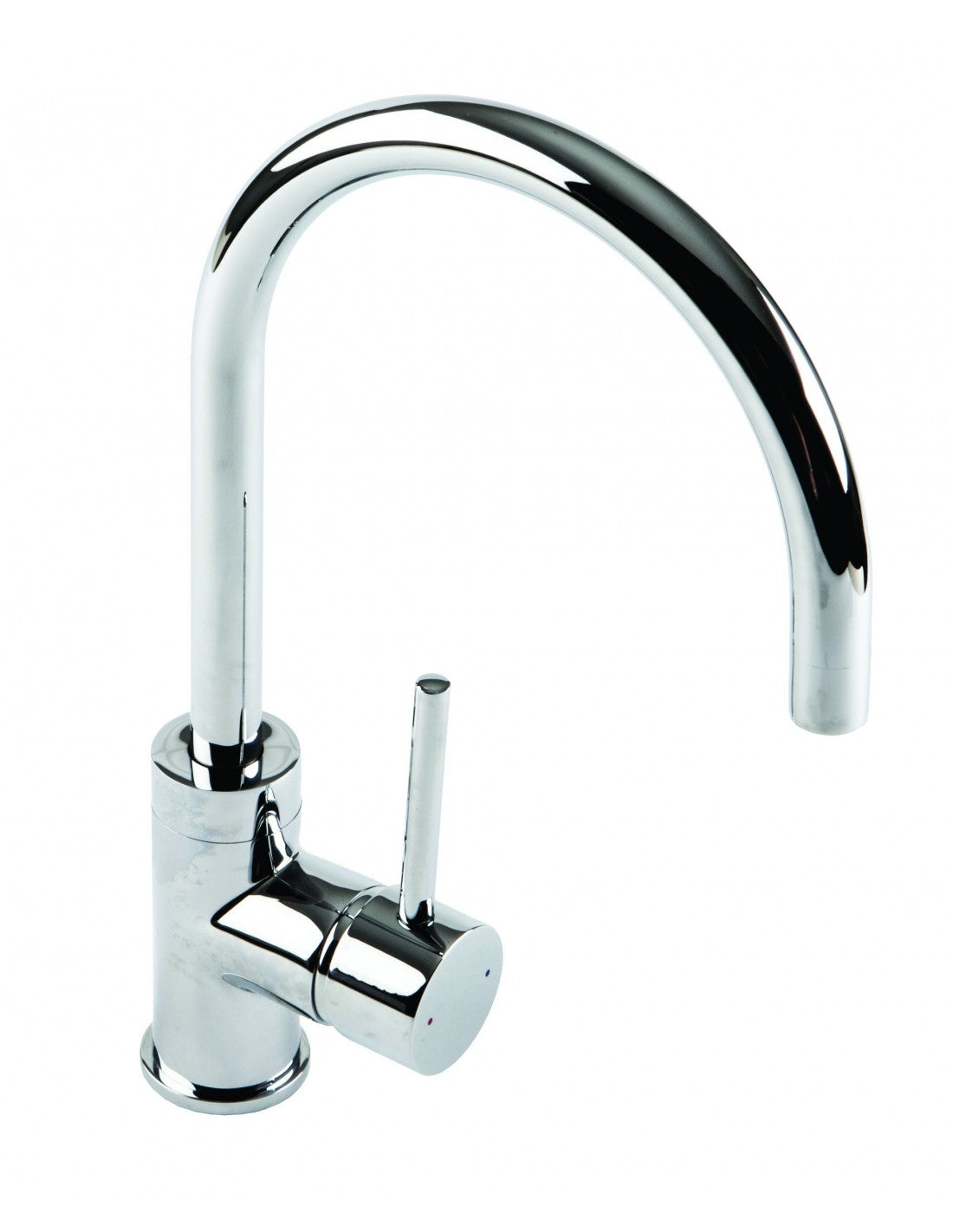 1810 COU/01/CH Courbe Kitchen Mixer Tap Curved Spout - Chrome