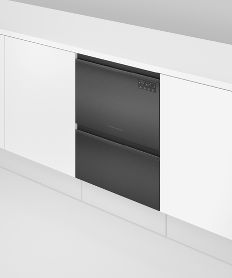 Fisher & Paykel DD60D2HNB9 Series 7 Contemporary Double DishDrawer Dishwasher - Black Stainless Steel