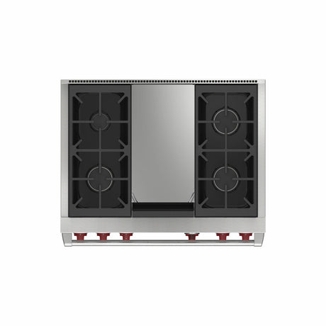 Wolf DF36450G/S/P 36" Dual Fuel Range - 4 Burners & Infrared Grill