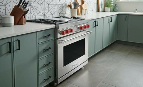 Wolf DF36450G/S/P 36" Dual Fuel Range - 4 Burners & Infrared Grill