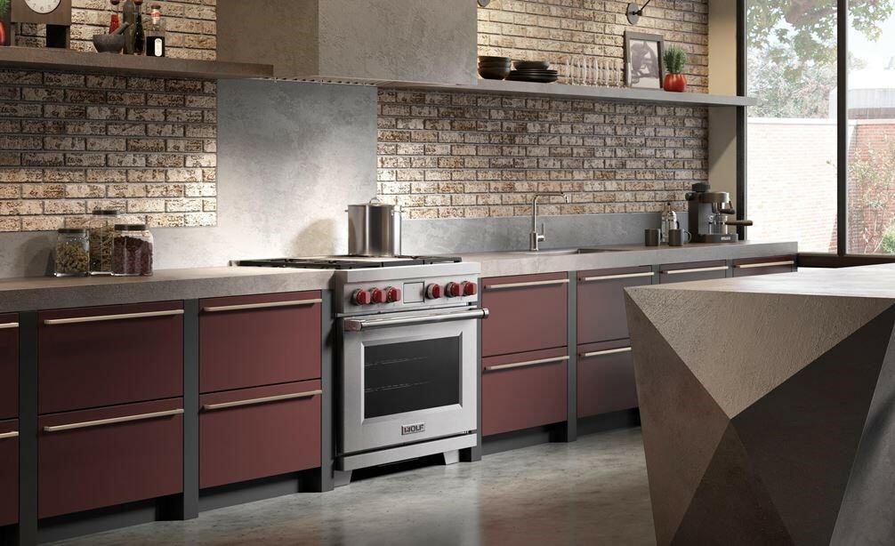 Wolf DF36450G/S/P 36" Dual Fuel Range - 4 Burners & Infrared Grill