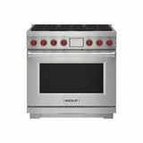Wolf DF36650/S/P Dual Fuel Range - 6 Burner