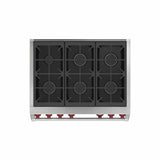Wolf DF36650/S/P Dual Fuel Range - 6 Burner
