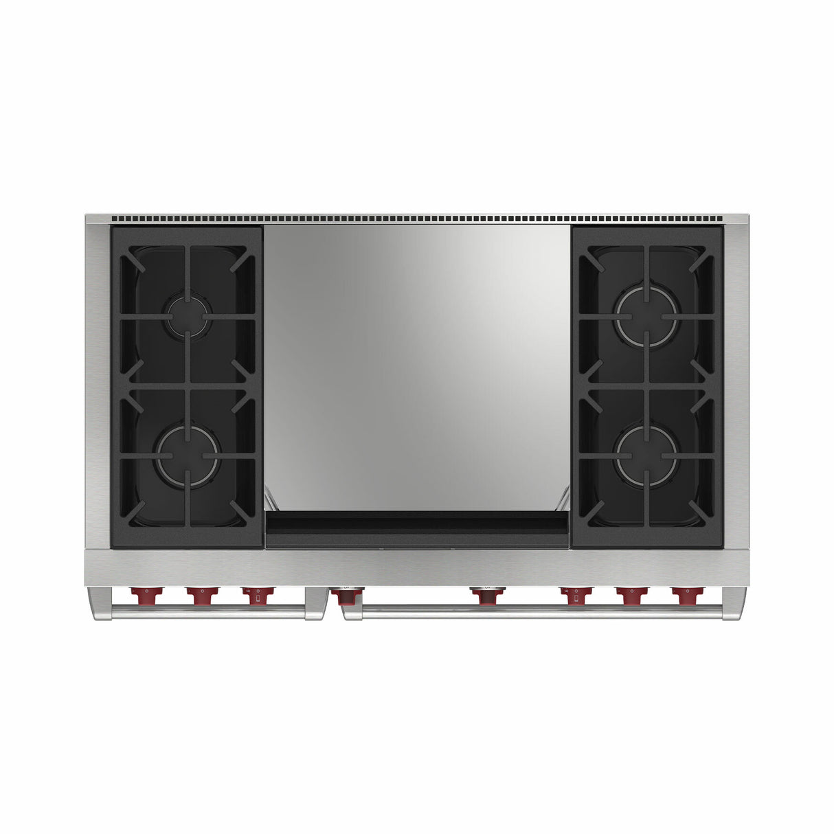 Wolf DF48450DG/S/P 48" Dual Fuel Range - 4 Burners & Infrared Dual Griddle