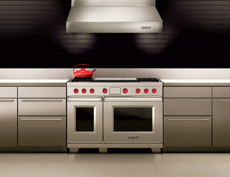 Wolf DF48450DG/S/P 48" Dual Fuel Range - 4 Burners & Infrared Dual Griddle