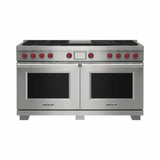 Wolf DF60650CG/S/P 60" Dual Fuel Range - 6 Burners - Infrared Charbroiler & Infrared Griddle