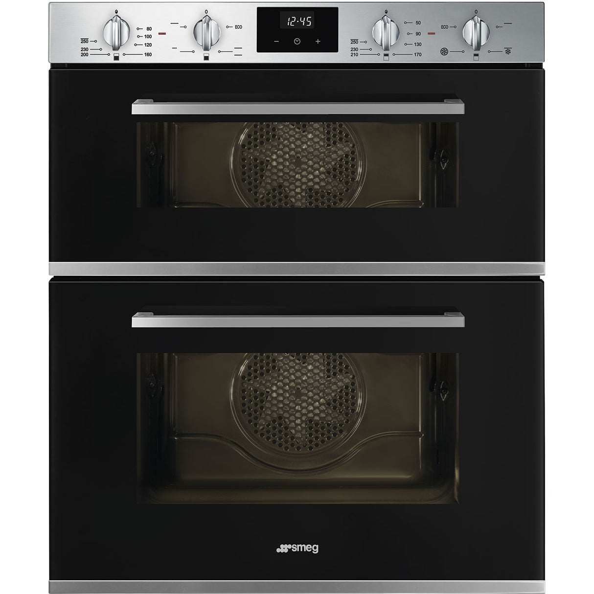 Smeg Cucina DUSF400B Built Under Electric Double Oven - Black - A Rated