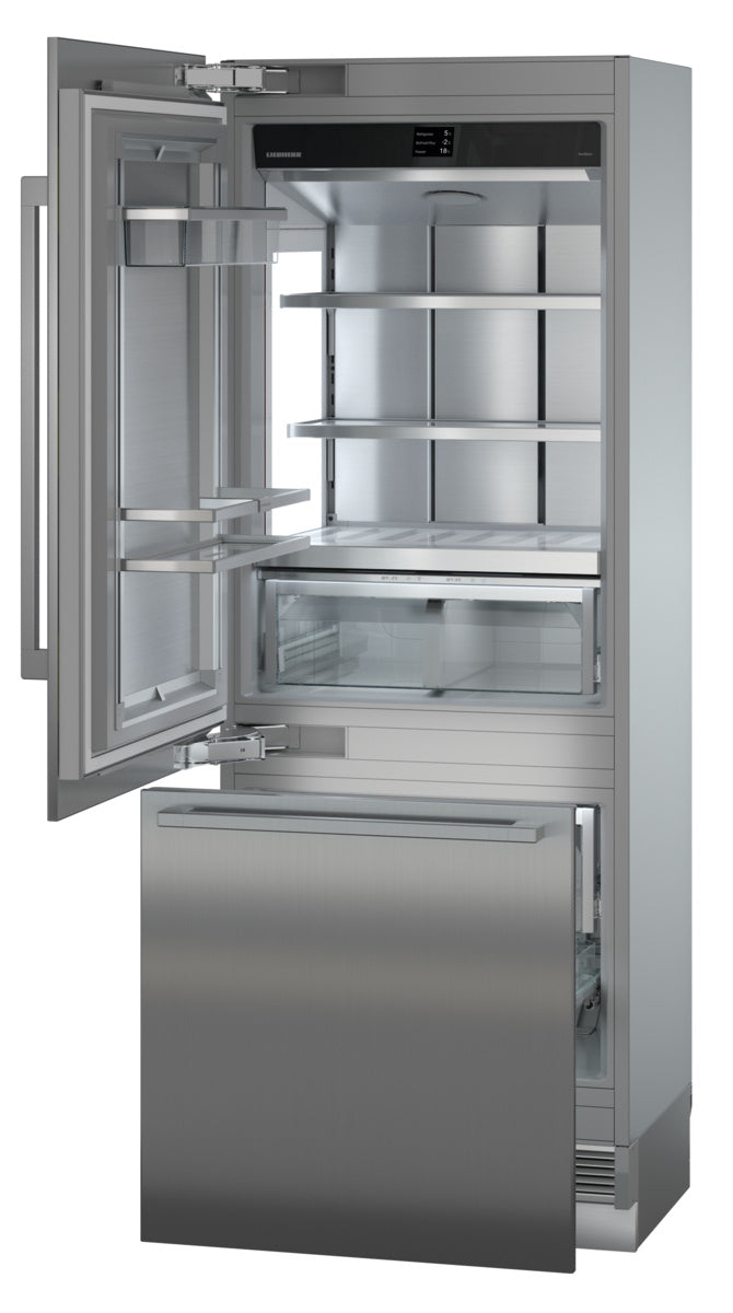 LIEBHERR ECBN 9471 - Integrated Fridge Freezer with BioFresh & NoFrost - Plumbed In Water and Ice Dispensers -  Left Hand Hinge