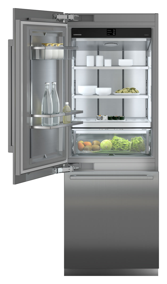 LIEBHERR ECBN 9471 - Integrated Fridge Freezer with BioFresh & NoFrost - Plumbed In Water and Ice Dispensers -  Left Hand Hinge