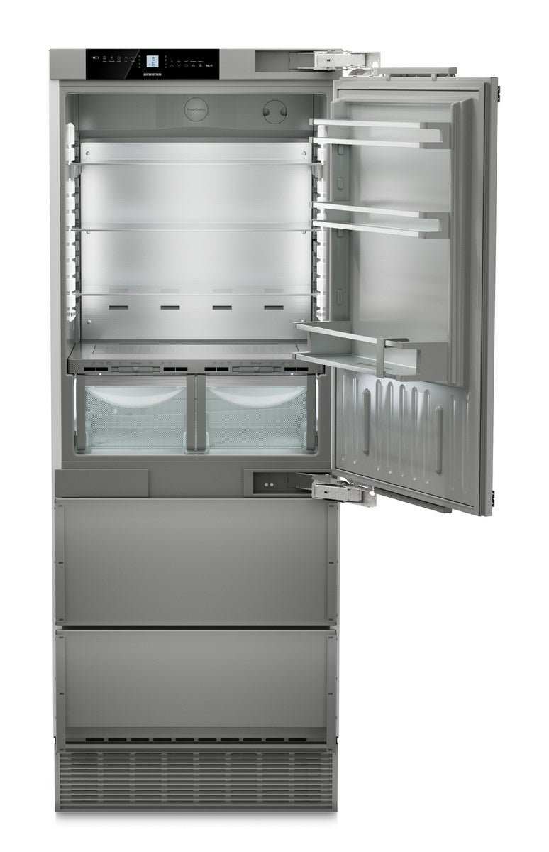 LIEBHERR ECBNe 7870 - Integrated Fridge Freezer with BioFresh & NoFrost - Plumed In Ice Maker - Right Hand Hinge