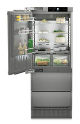 LIEBHERR ECBNe 7871 - Integrated Fridge Freezer with BioFresh and NoFrost - Plumed In Ice Maker - Left Hand Hinge