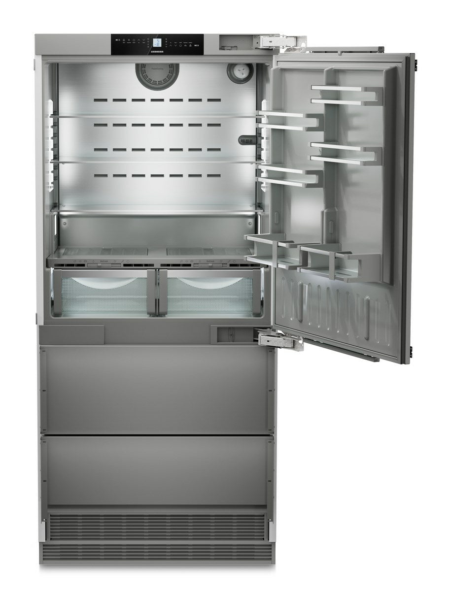 LIEBHERR ECBNe 8870 - Integrated Fridge Freezer with BioFresh and NoFrost - Plumbed In Ice Maker - Right Hand Hinge