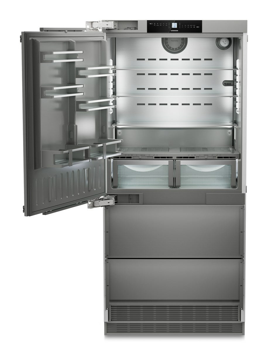 LIEBHERR ECBNe 8871 - Integrated Fridge Freezer with BioFresh & NoFrost - Plumbed In Ice Maker -  Left Hand Hinge