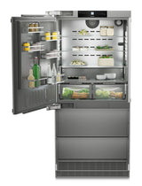 LIEBHERR ECBNe 8871 - Integrated Fridge Freezer with BioFresh & NoFrost - Plumbed In Ice Maker -  Left Hand Hinge