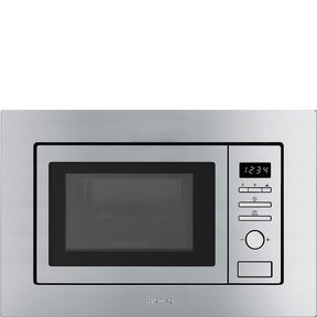 Smeg FMI020X 20 l Built-in Microwave with grill in Stainless steel - Lux Appliances 