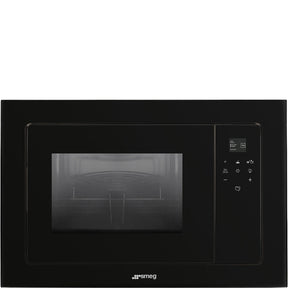 Smeg FMI120G 20 l Built-in Microwave with grill in Black - Lux Appliances 