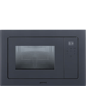 Smeg FMI120G 20 l Built-in Microwave with grill in Neptune Grey - Lux Appliances 