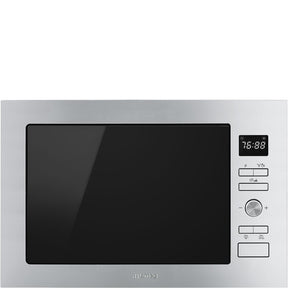 Smeg FMI425X 25 l Built-in Microwave with grill in Stainless steel - Lux Appliances 