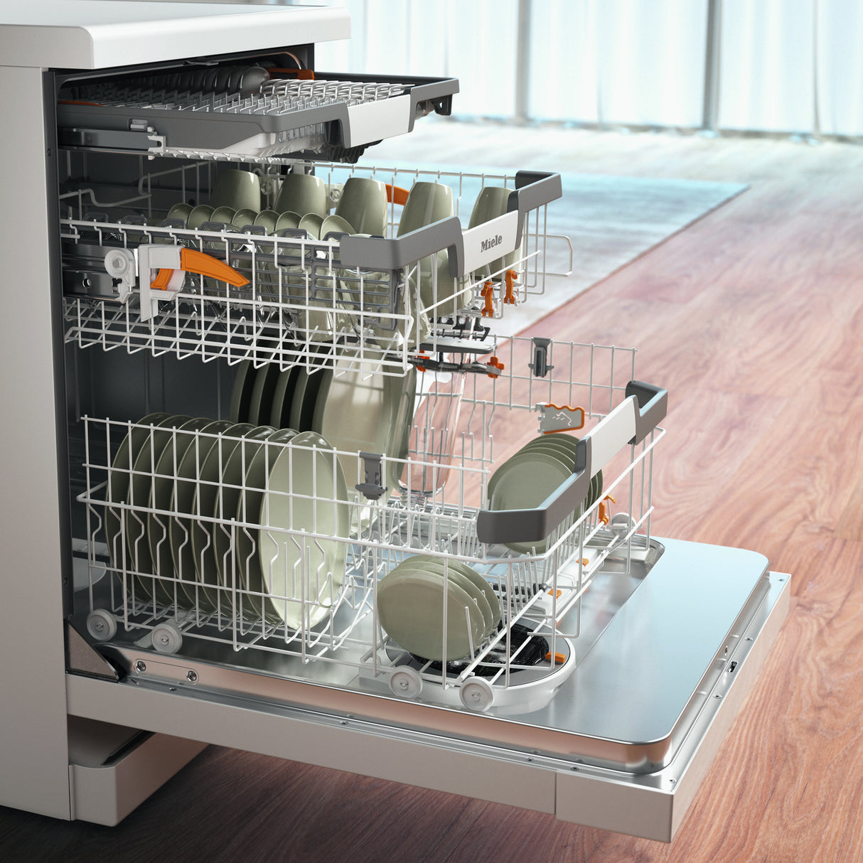 Miele G7040SC 60cm Wide White Freestanding Dishwasher
