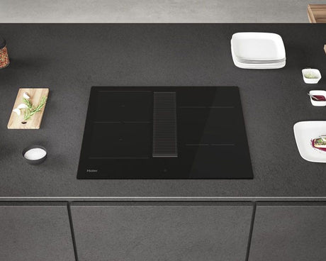 Haier ID Series 6 HAIH6IESCF 60cm Four Zone Black Induction Hob - Black