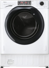 Haier HWQ90B416FWB-UK 9kg Integrated Washing Machine - A Rated - White & Black