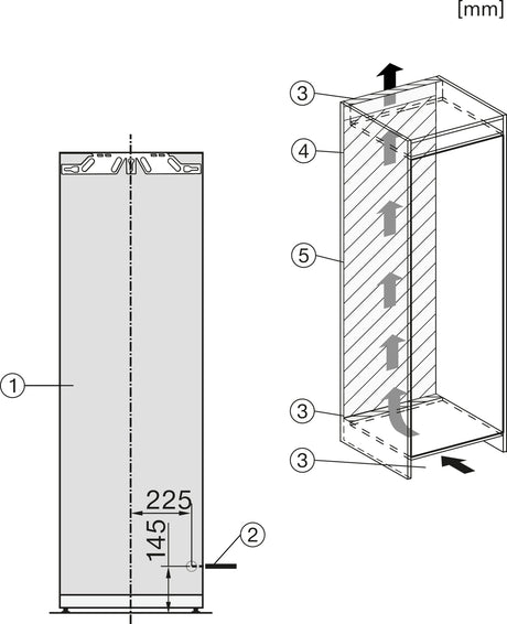 Miele K7715E Fully Integrated Larder Fridge – Fixed Hinge