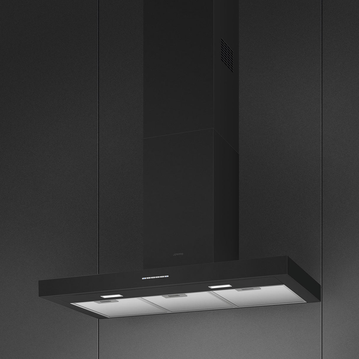 Smeg KBT900NE Universal Chimney Cooker Hood, Matte Black