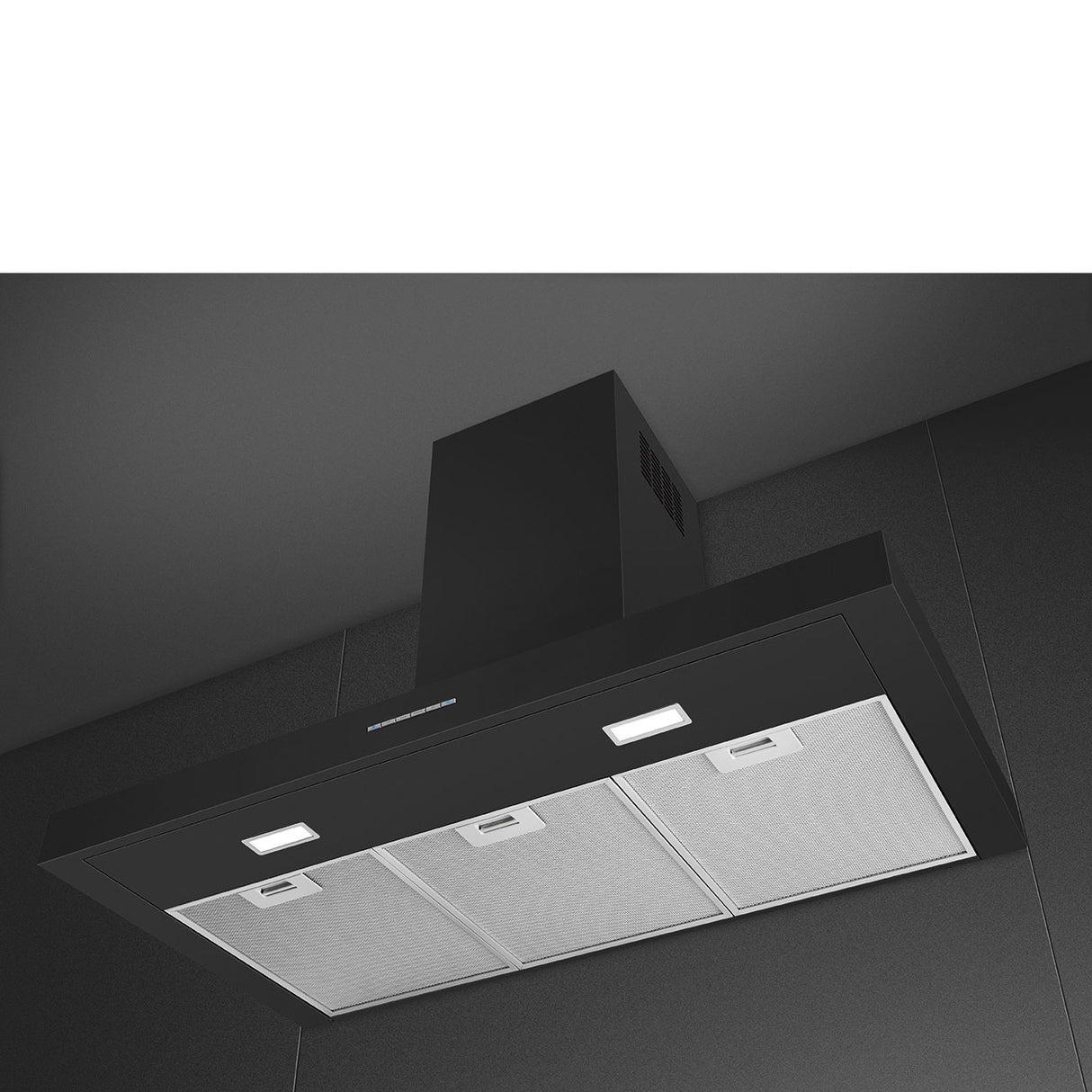 Smeg KBT900NE Universal Chimney Cooker Hood, Matte Black