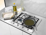 Miele KM2010 65cm Wide Gas Hob - Stainless Steel