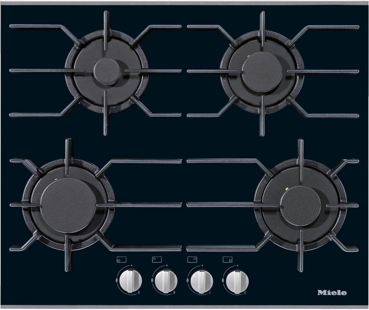 Miele KM3010 63cm Wide Gas Hob - Black