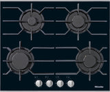 Miele KM3010 63cm Wide Gas Hob - Black