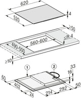 Miele KM7361FL 60cm Wide Induction Hob - Black