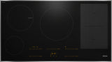 Miele KM7699FR 90cm Wide Induction Hob - Black/Stainless Steel Trim