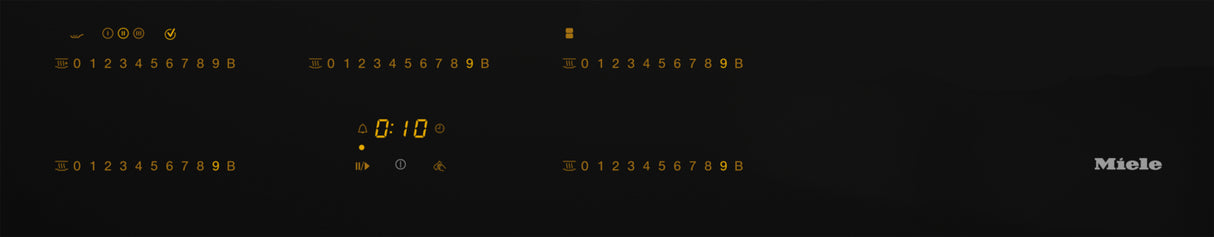 Miele KM7699FR 90cm Wide Induction Hob - Black/Stainless Steel Trim