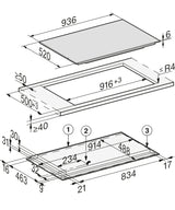 Miele KM7999FL 90cm Wide Induction Hob - Black