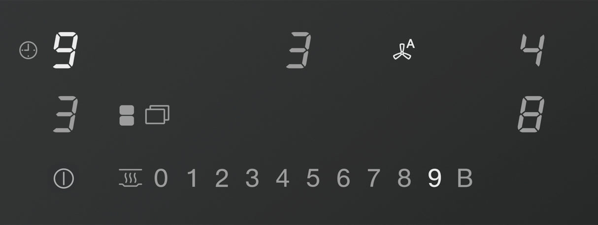 Miele Matt Finish KMDA7876FL-A 80cm Wide Venting Induction Hob – Externally Ducted - Matte Black