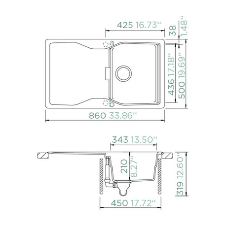 1810 / Schock - Kyoto d-100 - SCH-KYOD100ACAR/2242 - Carbonium