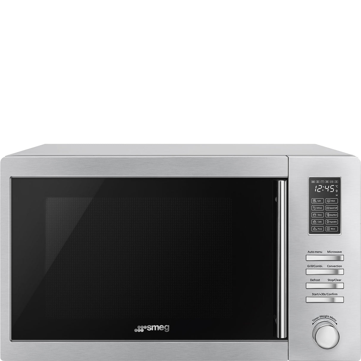 Smeg  MOE34CXIUK 34L Freestanding Combi Microwave - Stainless steel