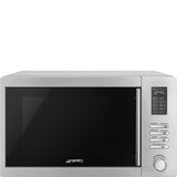 Smeg  MOE34CXIUK 34L Freestanding Combi Microwave - Stainless steel