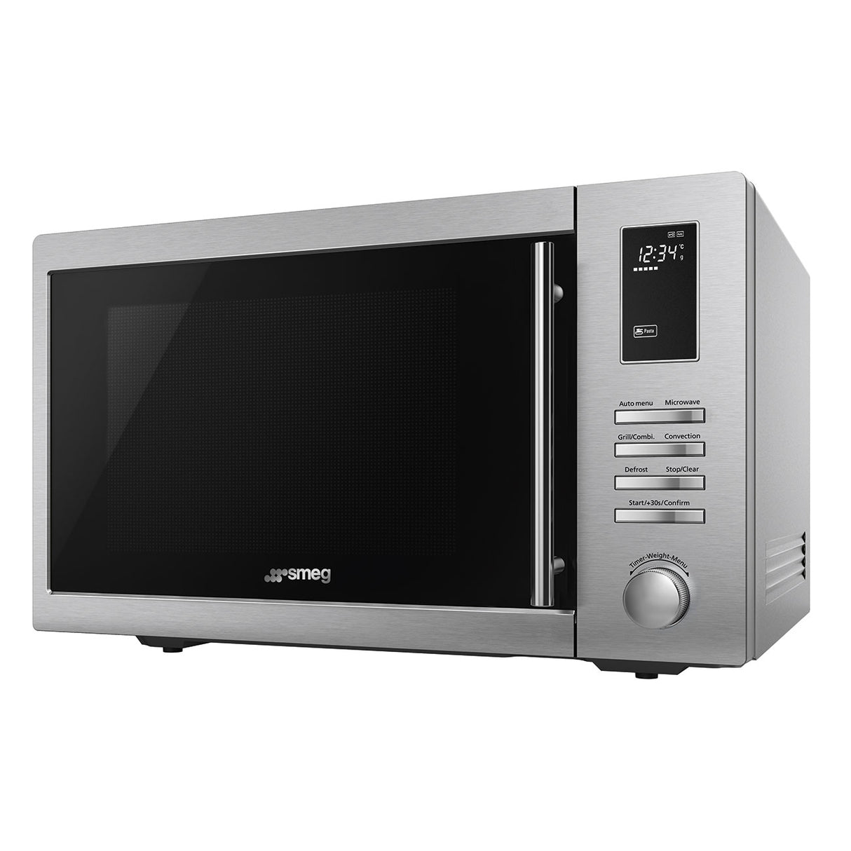 Smeg  MOE34CXIUK 34L Freestanding Combi Microwave - Stainless steel