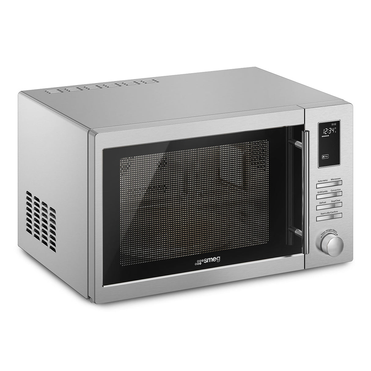 Smeg  MOE34CXIUK 34L Freestanding Combi Microwave - Stainless steel